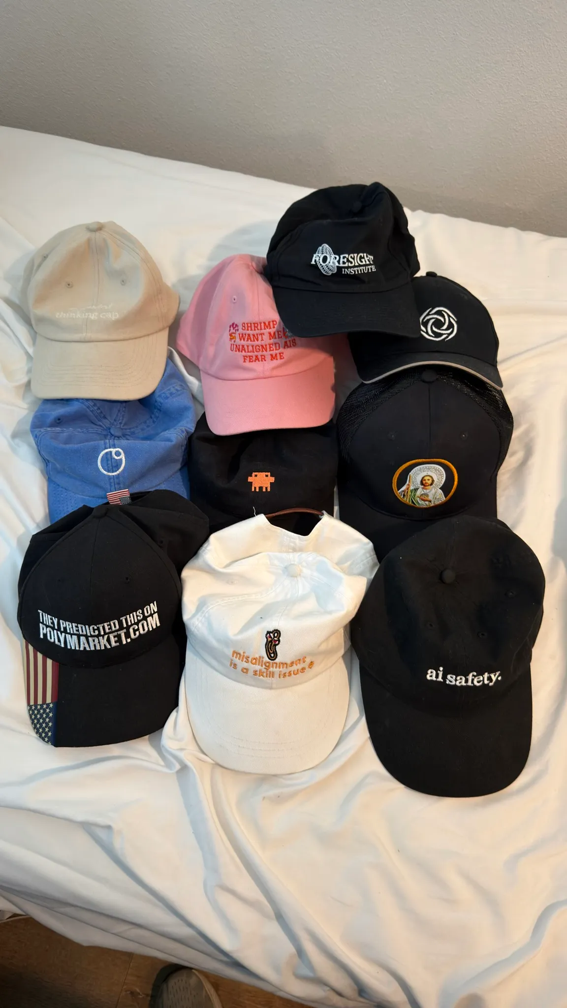 Some of Will's hats.